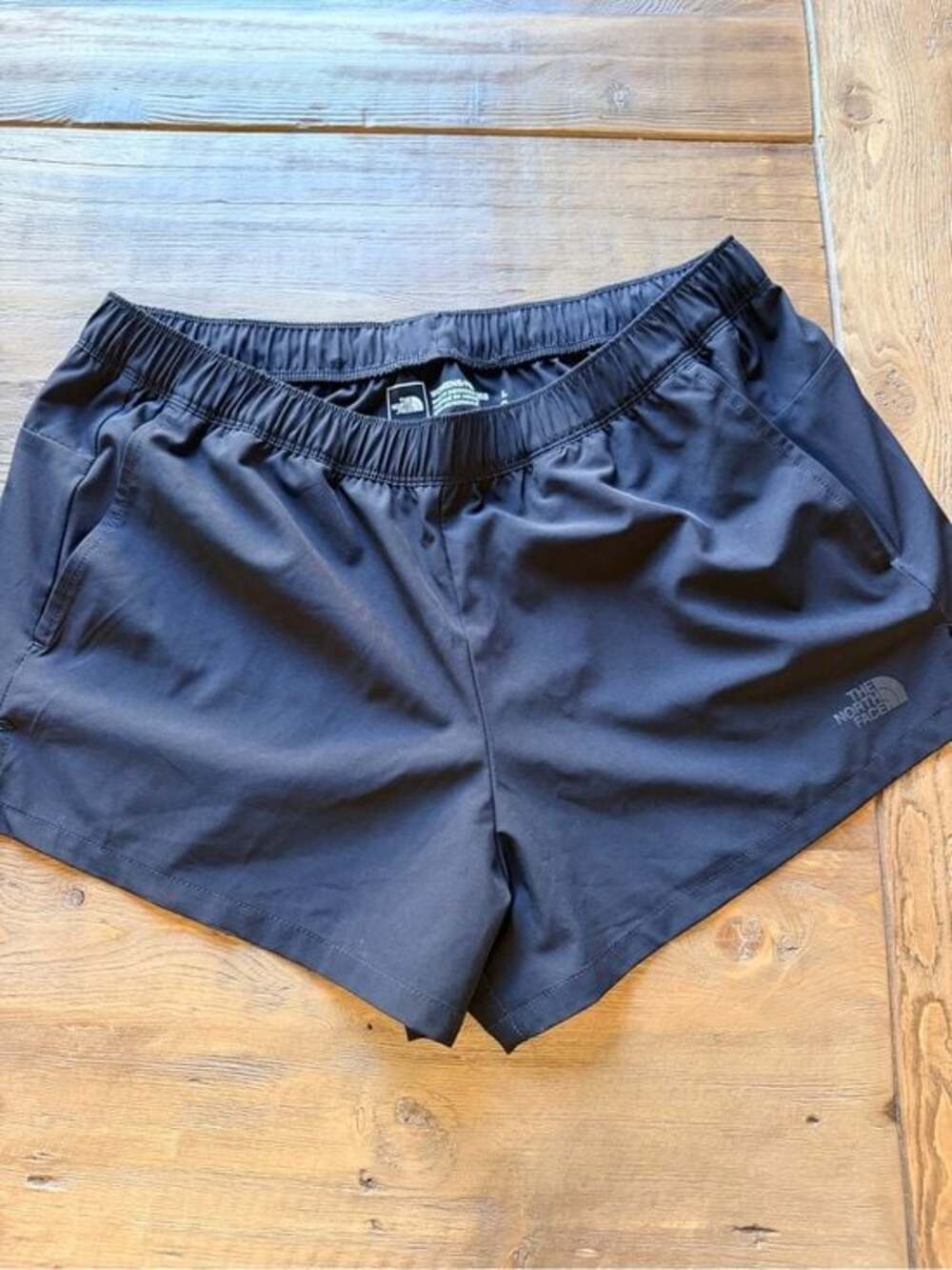 The North Face Women's Black Athletic Shorts with Elastic Waist